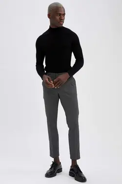 پلیور یقه اسکی مردانه سیاه دفاکتو