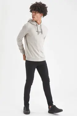 هودی مردانه خاکستری دفاکتو