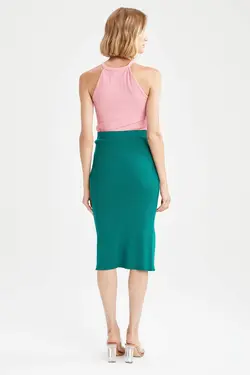 دامن زنانه سبز دفاکتو