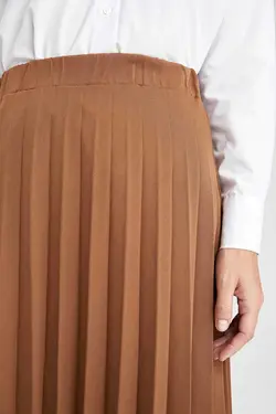 دامن زنانه قهوه ای دفاکتو