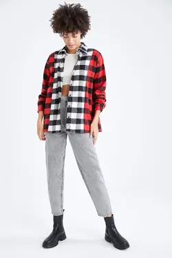 شومیز آستین بلند زنانه سیاه دفاکتو