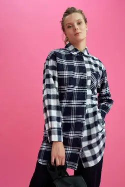 تونیک زنانه سرمه ای دفاکتو