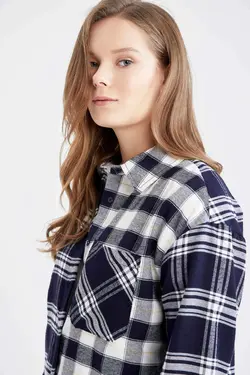 تونیک زنانه سرمه ای دفاکتو