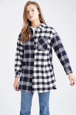 تونیک زنانه سرمه ای دفاکتو