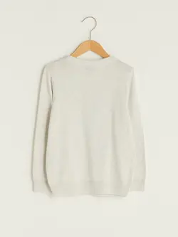 پلیور پسرانه  خاکستری روشن  ال سی وایکیکی