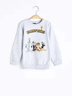 سویشرت پسرانه  خاکستری روشن  ال سی وایکیکی