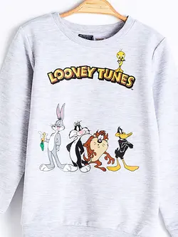 سویشرت پسرانه  خاکستری روشن  ال سی وایکیکی