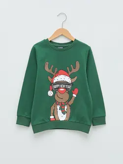 سویشرت پسرانه  سبز  ال سی وایکیکی