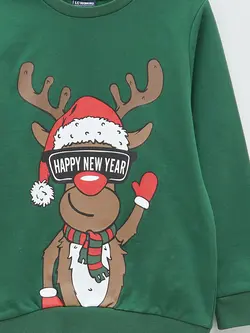 سویشرت پسرانه  سبز  ال سی وایکیکی