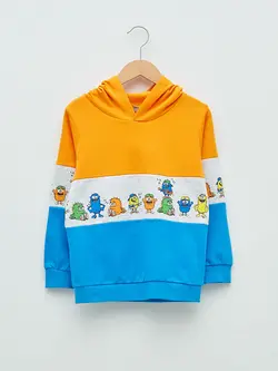 هودی پسرانه  پرتقال آبی  ال سی وایکیکی