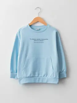 سویشرت پسرانه  آبی  ال سی وایکیکی