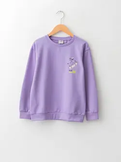 سویشرت پسرانه بنفش روشن ال سی وایکیکی