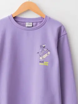 سویشرت پسرانه بنفش روشن ال سی وایکیکی