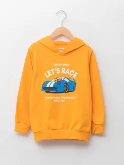 هودی پسرانه  پرتقال آبی  ال سی وایکیکی