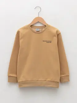 سویشرت پسرانه  بژ  ال سی وایکیکی