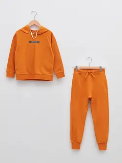 ست هودی و شلوار پسرانه  نارنجی  ال سی وایکیکی