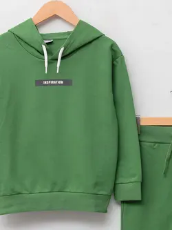 ست هودی و شلوار پسرانه  سبز  ال سی وایکیکی