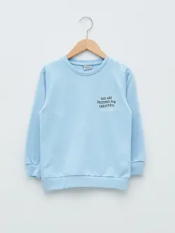 سویشرت پسرانه  آبی کمرنگ  ال سی وایکیکی