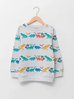 سویشرت پسرانه  خاکی  ال سی وایکیکی