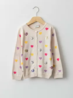 ژاکت دخترانه  صورتی کمرنگ  ال سی وایکیکی