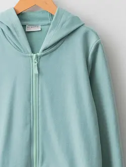 هودی دخترانه  سبز پاستیلی  ال سی وایکیکی