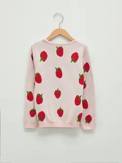 پلیور دخترانه  صورتی روشن  ال سی وایکیکی