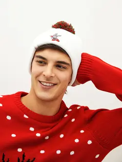 کلاه بافت مردانه  سفید  ال سی وایکیکی