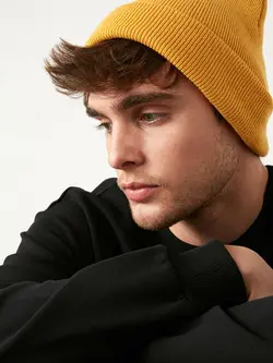 کلاه بافت مردانه  زرد  ال سی وایکیکی