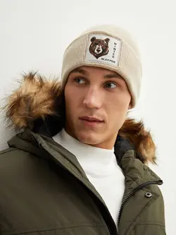 کلاه بافت مردانه  بژ  ال سی وایکیکی