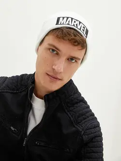 کلاه بافت مردانه  سفید  ال سی وایکیکی