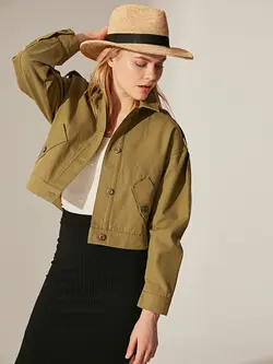 کاپشن زنانه  خردلیی  ال سی وایکیکی