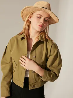 کاپشن زنانه  خردلیی  ال سی وایکیکی