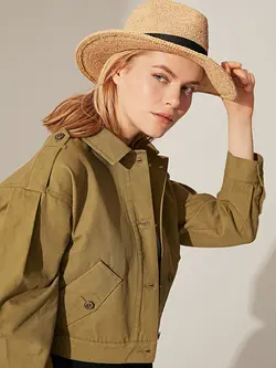 کاپشن زنانه  خردلیی  ال سی وایکیکی