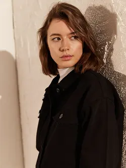 کاپشن زنانه  مشکی  ال سی وایکیکی