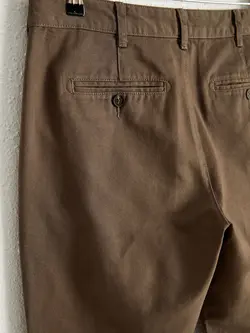 شلوار کتان و پارچه ای مردانه  قهوه ای  ال سی وایکیکی