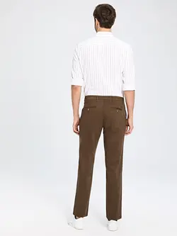 شلوار کتان و پارچه ای مردانه  قهوه ای  ال سی وایکیکی