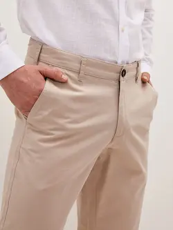 شلوار کتان و پارچه ای مردانه  بژ  ال سی وایکیکی