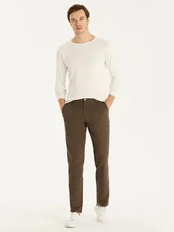 شلوار کتان و پارچه ای مردانه  قهوه ای  ال سی وایکیکی