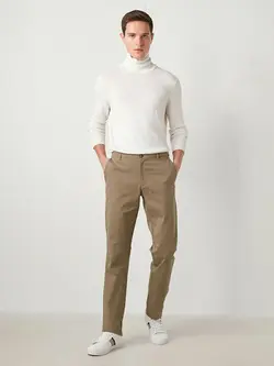 شلوار کتان و پارچه ای مردانه  قهوه ای روشن  ال سی وایکیکی