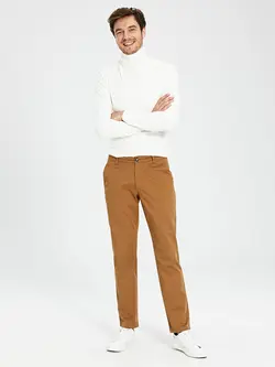 شلوار کتان و پارچه ای مردانه  بژ  ال سی وایکیکی