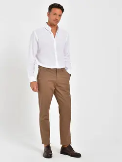 شلوار کتان و پارچه ای مردانه  قهوه ای روشن  ال سی وایکیکی