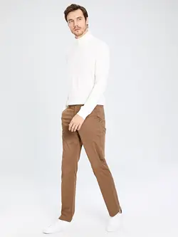 شلوار کتان و پارچه ای مردانه  قهوه ای روشن  ال سی وایکیکی