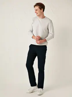 شلوار کتان و پارچه ای مردانه  سرمه ای  ال سی وایکیکی