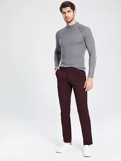 شلوار کتان و پارچه ای مردانه  بنفش تیره  ال سی وایکیکی