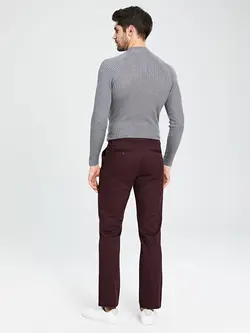 شلوار کتان و پارچه ای مردانه  بنفش تیره  ال سی وایکیکی