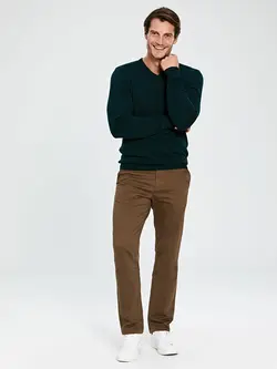 شلوار کتان و پارچه ای مردانه  قهوه ای  ال سی وایکیکی