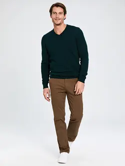 شلوار کتان و پارچه ای مردانه  قهوه ای  ال سی وایکیکی