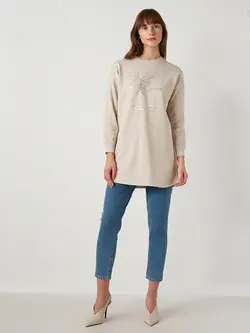 تونیک زنانه  بژ ملانژ  ال سی وایکیکی