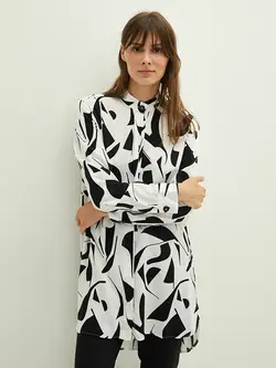 تونیک زنانه  سفید تیره  ال سی وایکیکی