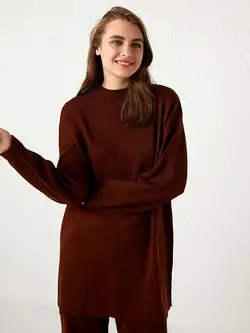 تونیک زنانه  قهوه ای تیره  ال سی وایکیکی